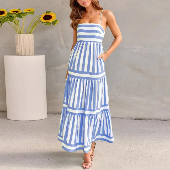 Striped Summer Maxi Dress