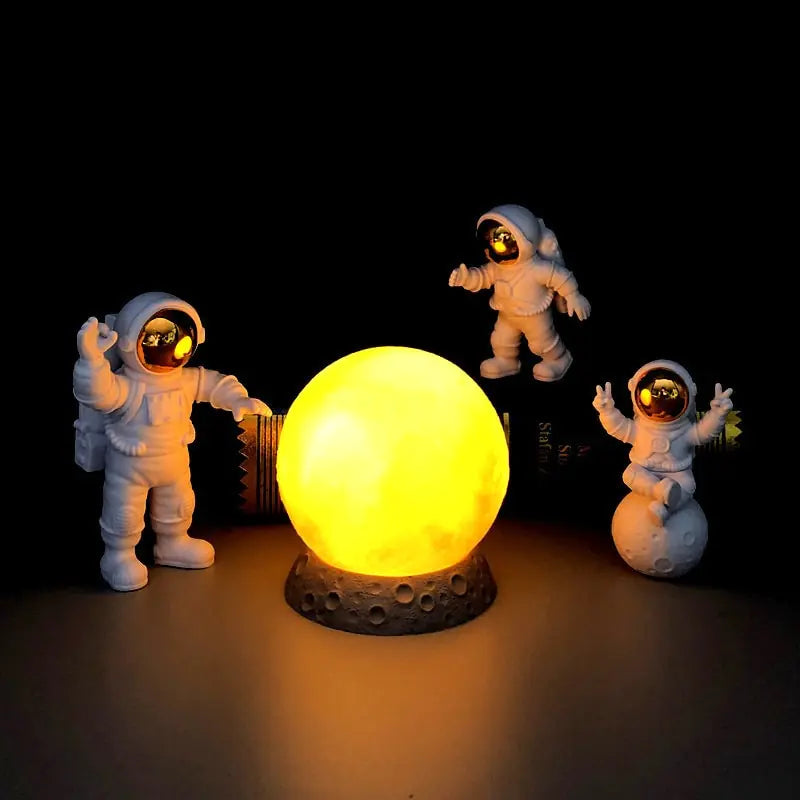 Astronaut Yellow Moon Ambient Light Ornament