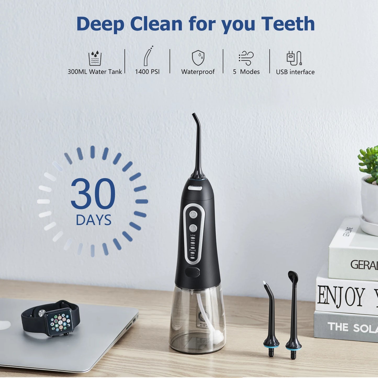 Oral Irrigator USB Rechargeable Water Flosser