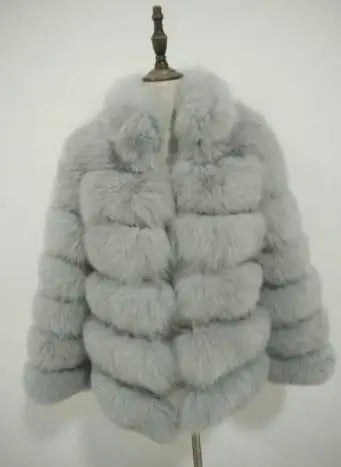 Faux fur coat