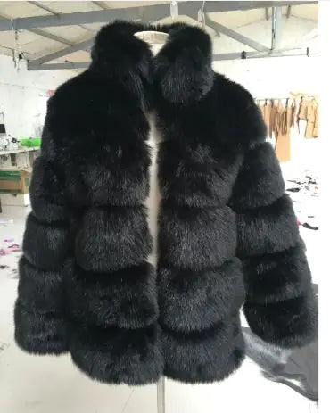 Faux fur coat