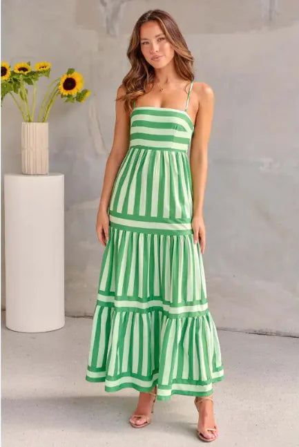 Striped Summer Maxi Dress